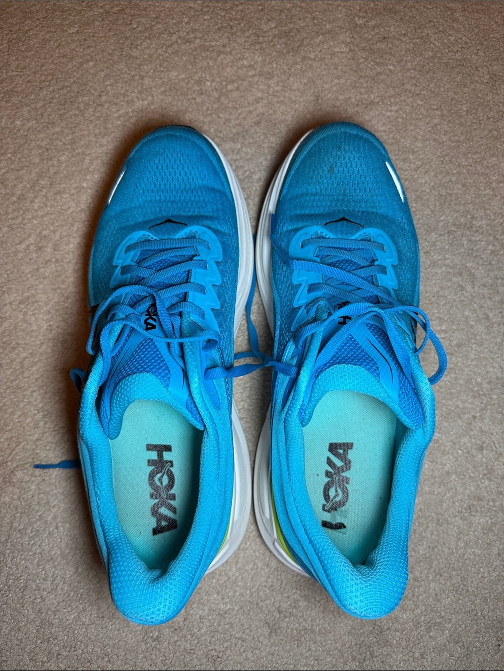 Men’s Hoka Blue Bondi 9 Running Sneakers - Lightweight Comfort - Picture 5 of 10